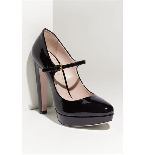 miu miu mary jane platform pump|Miu Miu Mary Jane Platform Patent Pumps .